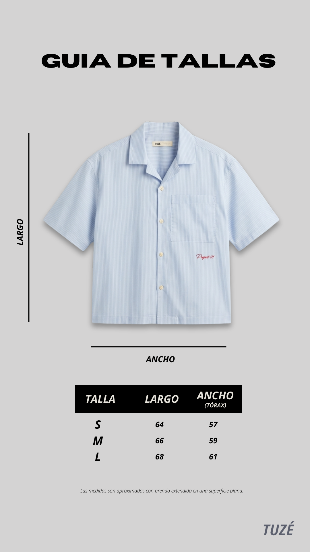 LIGHT BLUE STRIPED BOXY SHIRT