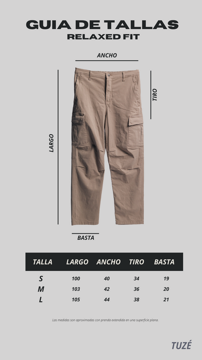 CARGO PANT DRILL LIGHT KHAKI