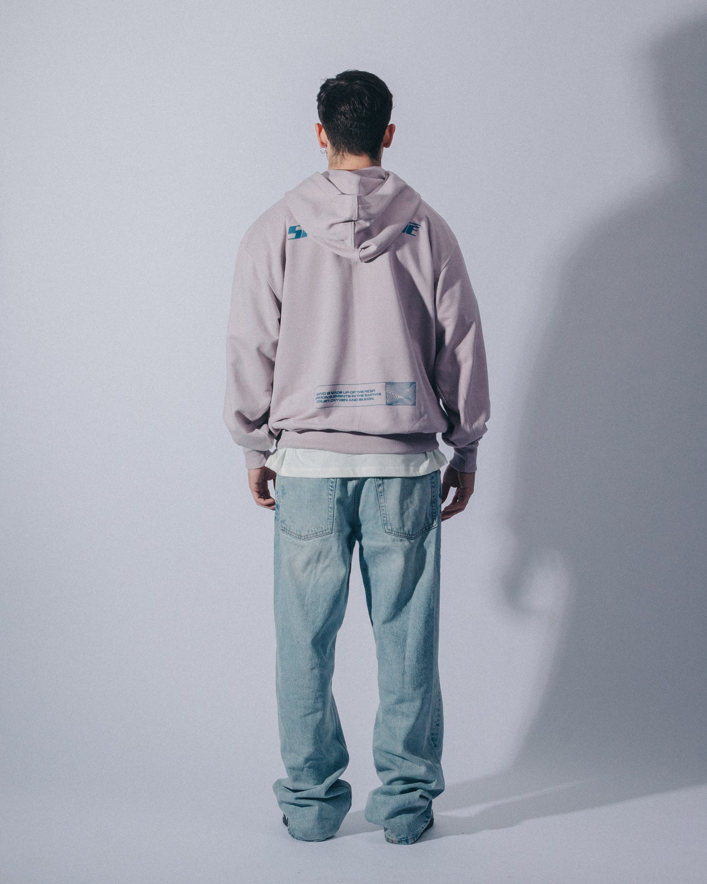 OVERSIZED HOODIE DUNE SILVER