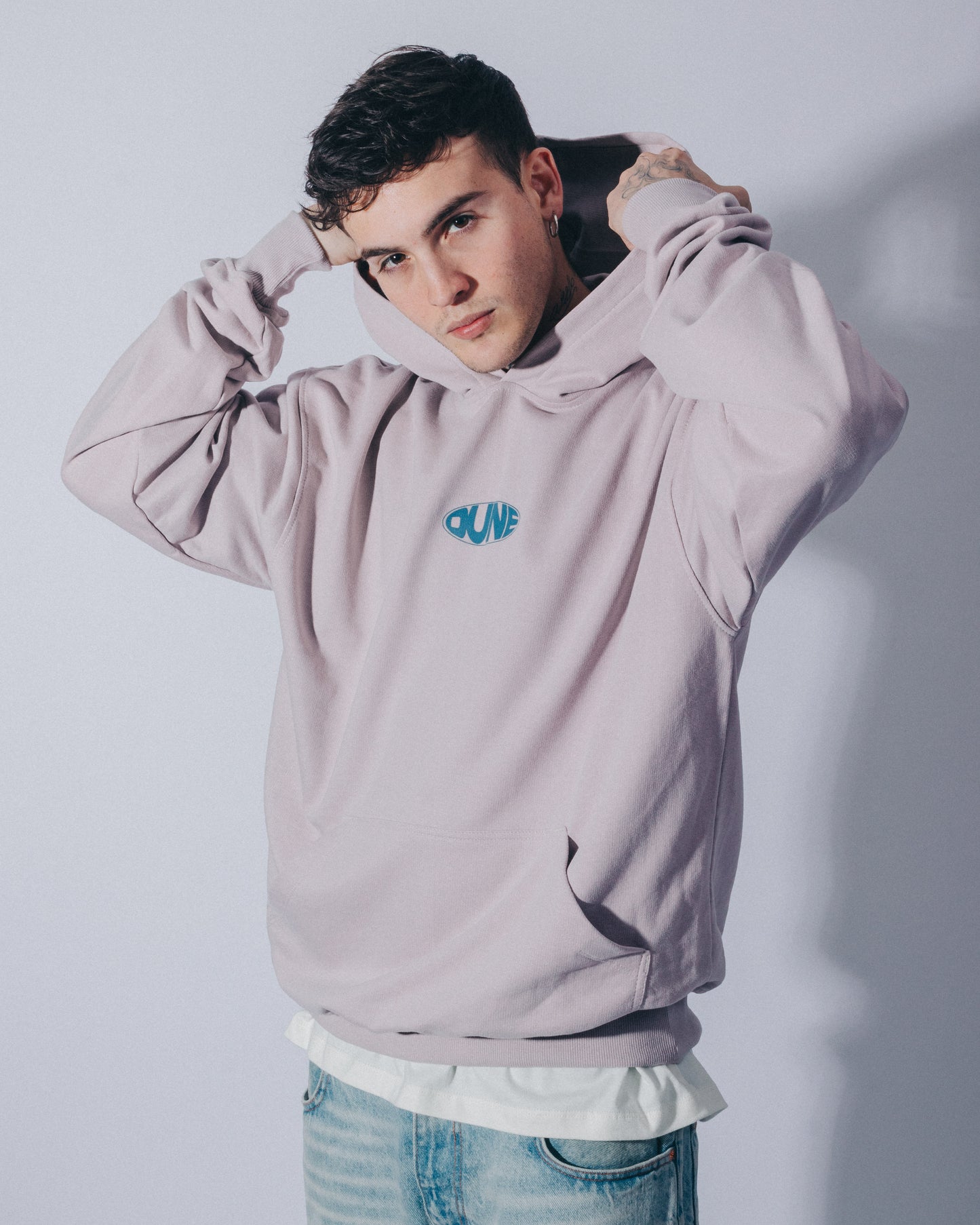 OVERSIZED HOODIE DUNE SILVER