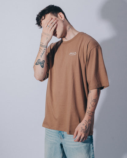 OVERSIZE POLO TERRACOTTA CAMEL