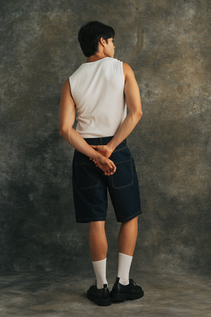 RAW DENIM SHORT