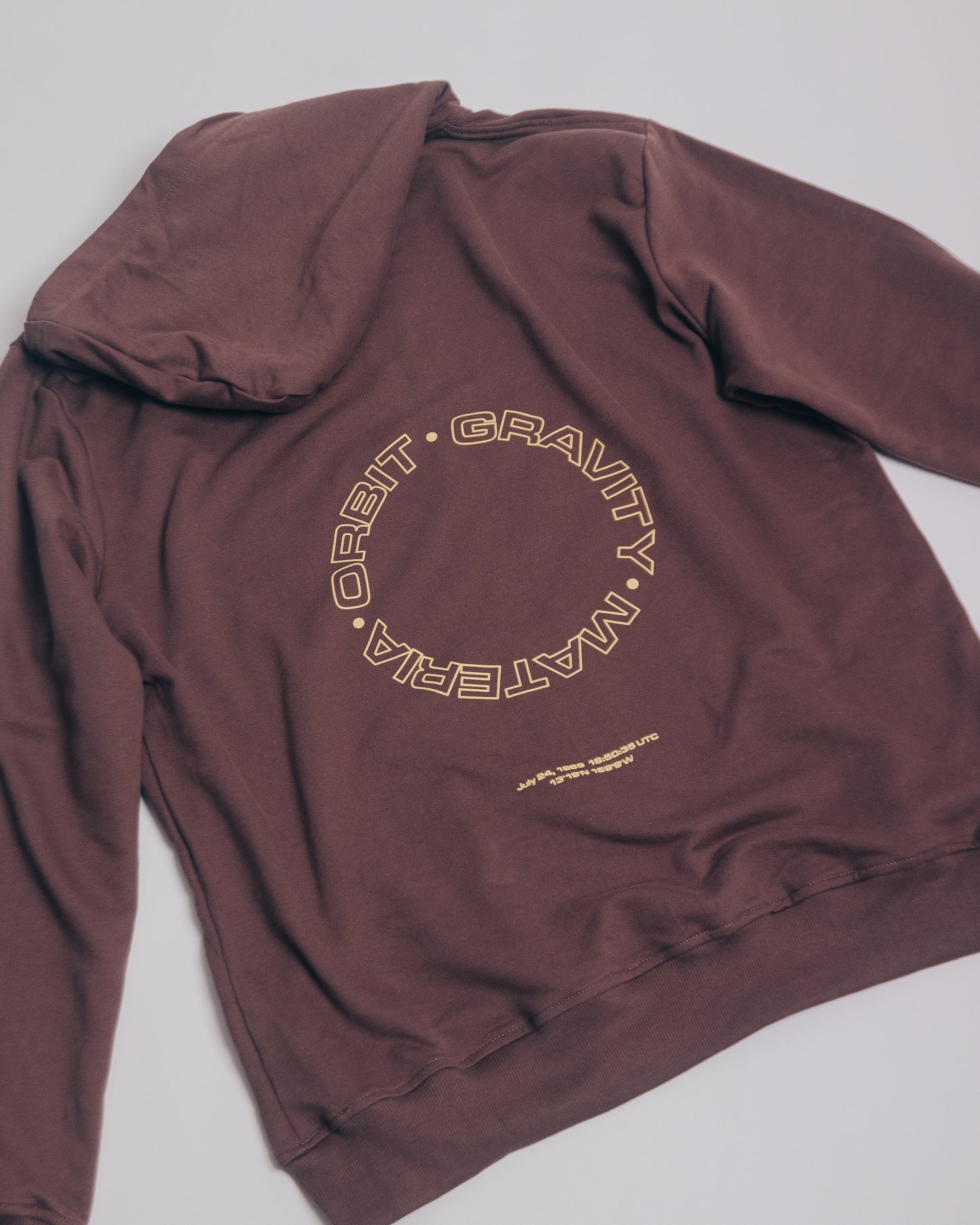 HOODIE LOST SPACECRAFT MARRON