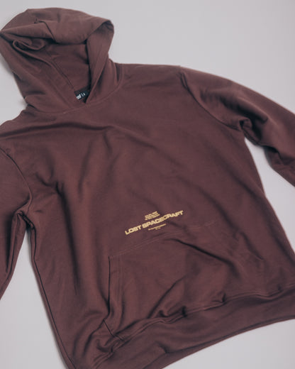 HOODIE LOST SPACECRAFT MARRON