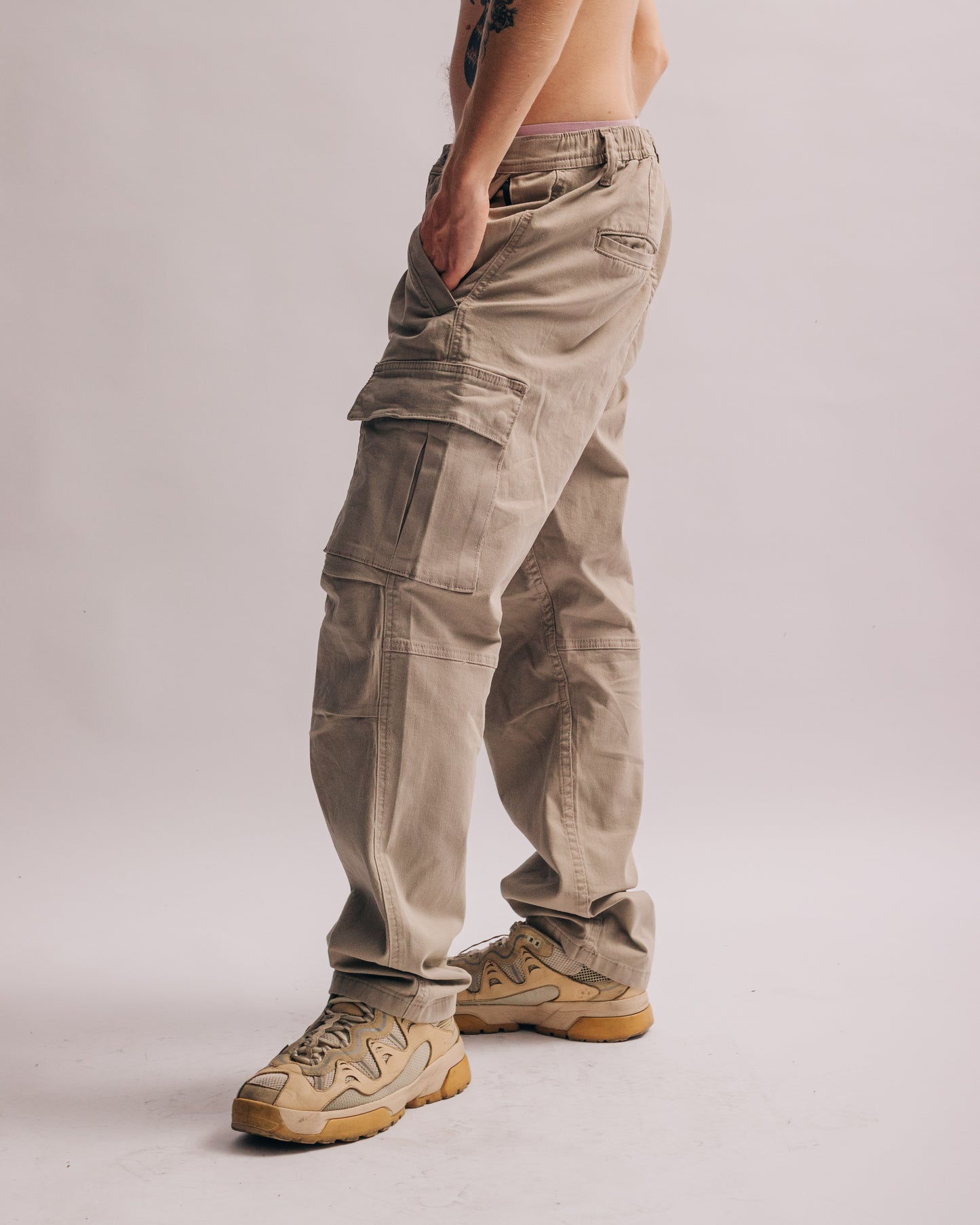 CARGO PANT DRILL LIGHT KHAKI